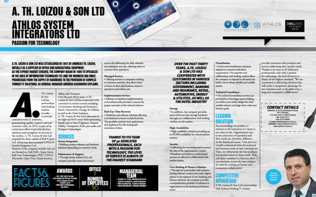 A.Th.Loizou & Son Ltd and ATHLOS System Integrators Ltd – In Business magazine